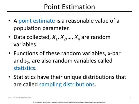 PPT Sampling Distributions And Point Estimation Of Parameters