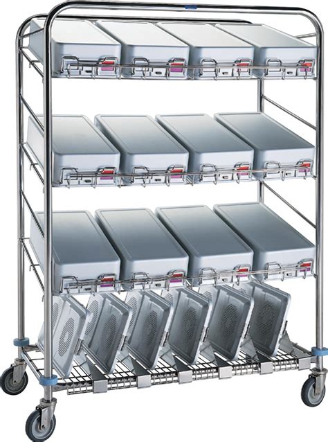 Pedigo Instrument Container Wash Carts Medline