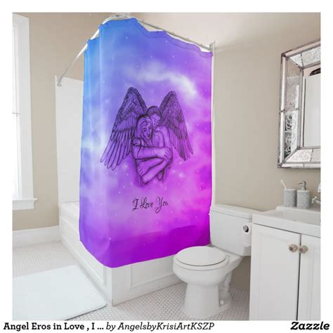 Angel Eros In Love I Love You Shower Curtain Zazzle