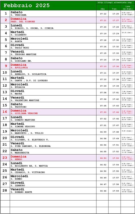 Calendario Febbraio 2025 Con Festività E Fasi Lunari