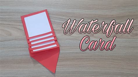 DIY Waterfall Card Crafty YouTube