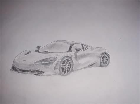 McLaren 720S drawing I made for my cousin this Christmas : drawing