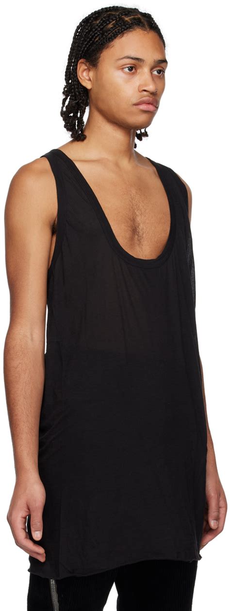 Rick Owens Black Fog Tank Top Rick Owens