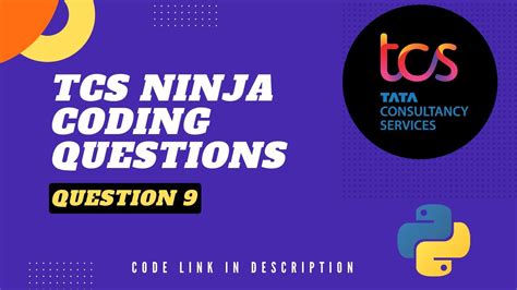 Tcs Nqt Coding Question Question Code Explanation Python Youtube