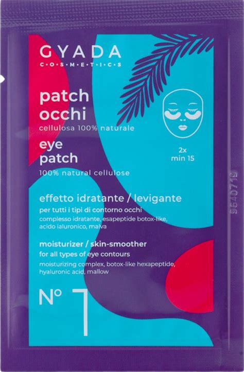 Gyada Cosmetics Moisturising Sheet Mask For The Eyes No 1 5 Ml Ecco