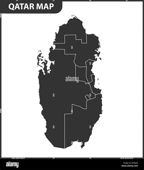 Vector De Mapa De Qatar Im Genes De Stock En Blanco Y Negro Alamy