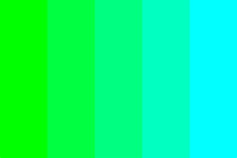 Combination Green Cyan Color Palette