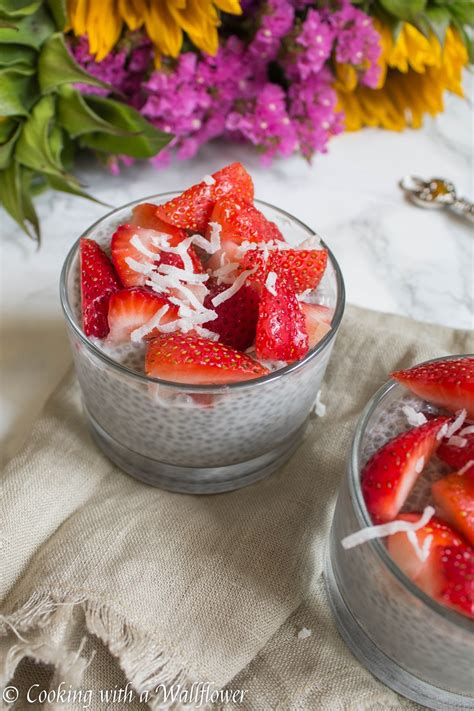 Overnight Strawberry Coconut Chia Pudding