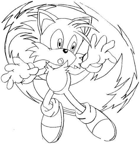 Desenhos De Tails De Sonic Para Colorir E Imprimir Colorironlinecom