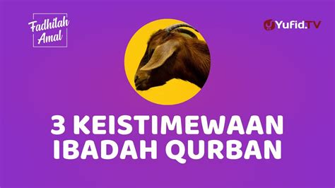 Keutamaan Berqurban Fadhilah Amal Yufid Tv Youtube