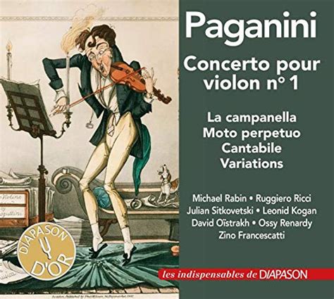 Paganini Concerto Pour Violon N 1 Uvres Pour Violon Et Piano