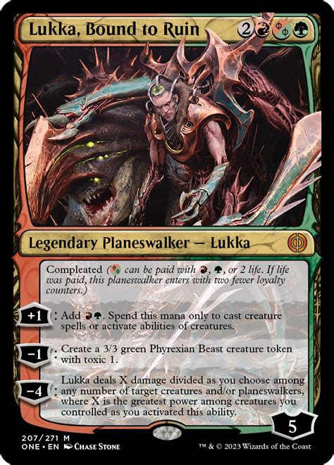 Lukka Bound To Ruin Phyrexia All Will Be One Magic The Gathering