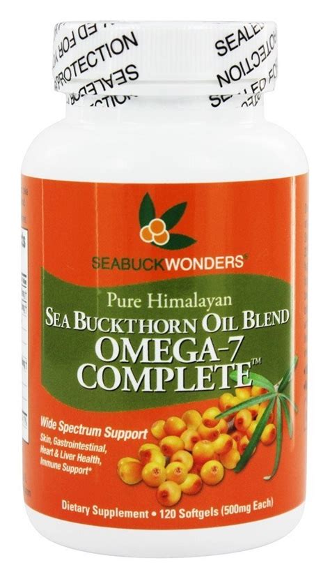 Seabuck Wonders Sea Buckthorn Oil Blend Omega 7 Complete 500 Mg 120