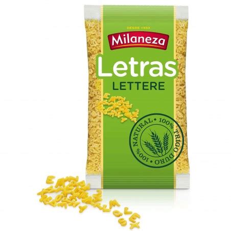 Massinha Letras Milaneza Emb 250 Gr