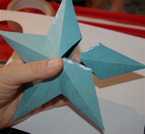 3D Paper Star Ornament Instructions And Template