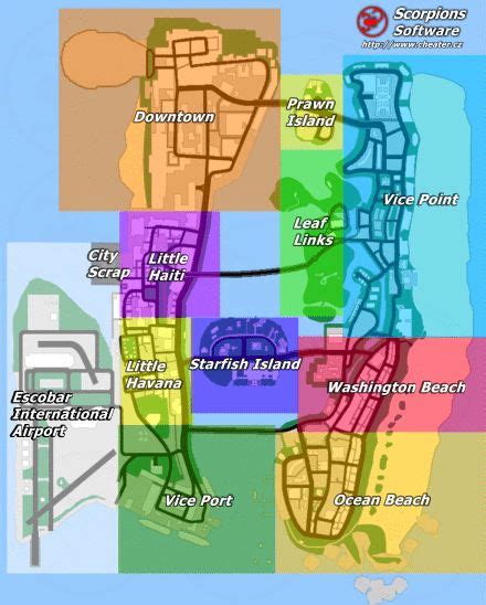 Gta 3 Vice City Map