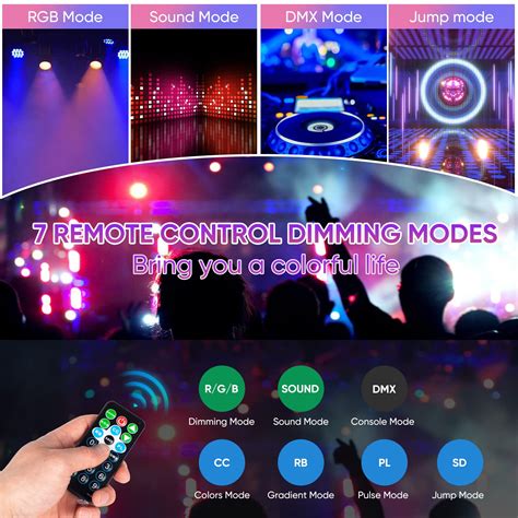 Stage Lights Dj Led Par Light Rgb Party Lights Uplights With Sound