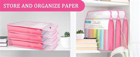 Amazon Caydo Scrapbook Paper Storage Organizer Pink Expanding