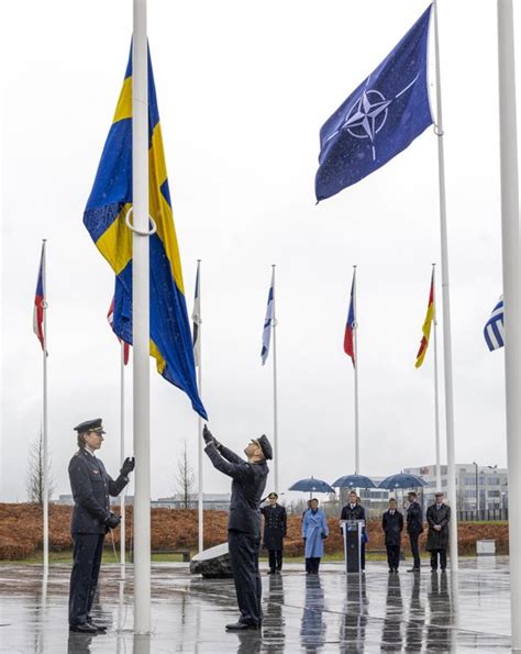 Swedish flag raised at Nato Headquarters – The Sofia Globe