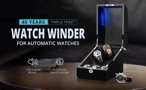 Amazon TRIPLE TREE Double Watch Winder 3 Soft Leather Watch