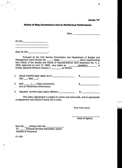 Rules and regulations on the grant of step increment/s due to ...