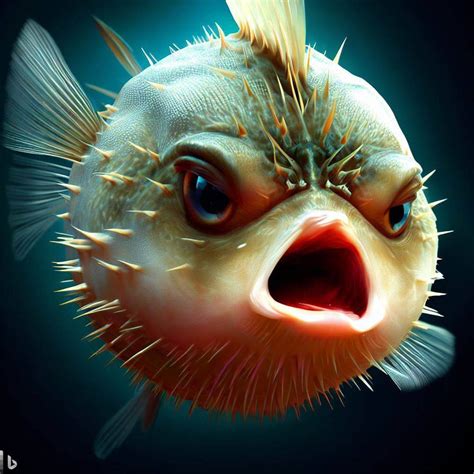 Angry puffer fish by wibberlewobb1 on DeviantArt