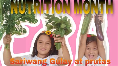 NUTRITION MONTH Buwan Ng Nutrisyon YouTube