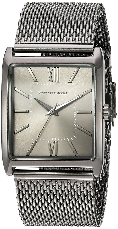 Geoffrey Beene Men S Gb Gu Analog Display Japanese Quartz Grey Watch