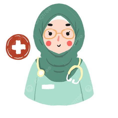 Hijab Clipart Hd Png Muslim Doctor Wearing Hijab Illustration Doctor