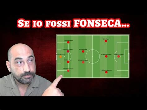 Il Milan Che Farei Se Fossi Fonseca E La Formazione Che Avrei Schierato