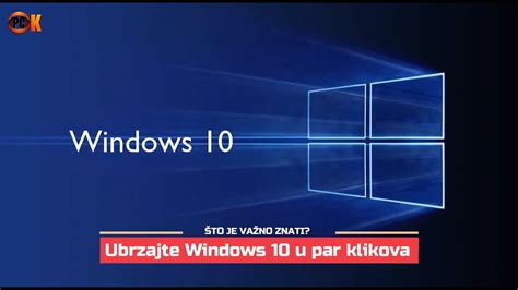 Ubrzavanje Windowsa 10 u par klikova VAŽNO VAŽNO VAŽNO YouTube