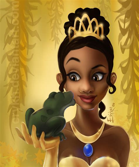 Princess Tiana and the Frog by erykh on DeviantArt