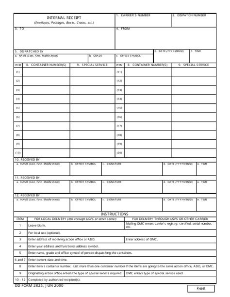 Dd Form 2825 Fill Out Sign Online And Download Fillable Pdf