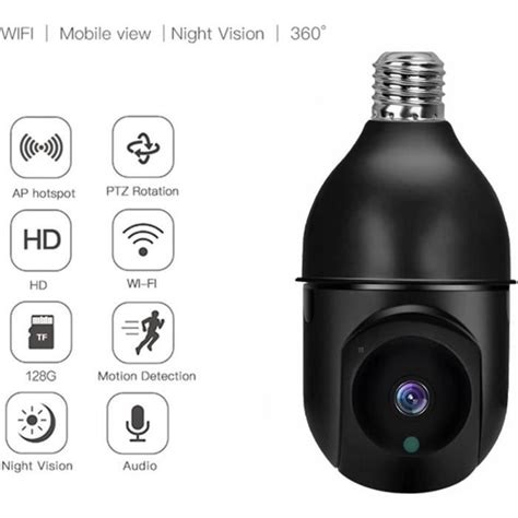 Cam Ra D Ampoule Ptz Cam Ra Surveillance Wifi G Ext Rieure Sans