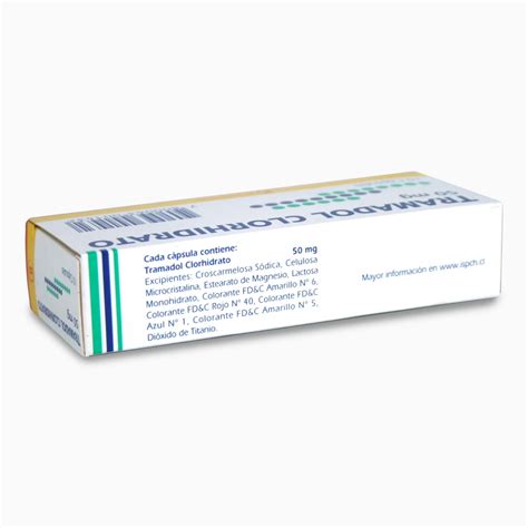 Tramadol Clorhidrato 50 mg 10 Cápsulas Cruz Verde Cruz Verde