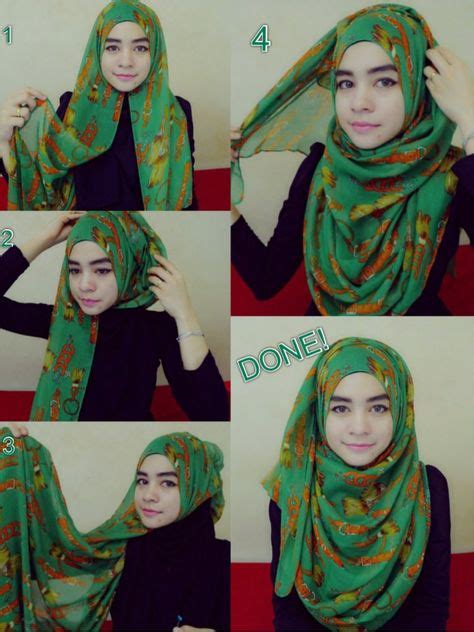 52 Best Tutorial Hijab images | Hijab style tutorial, Hijab tutorial, Simple hijab