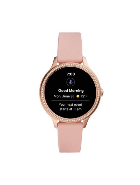 Buy Fossil Women Gen E Ftw Smartwatch Mm Rose Gold Tone With