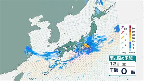 大気が非常に不安定 関東甲信地方は警報級の大雨となる可能性も 雨・風のシミュレーション Tbs News Dig