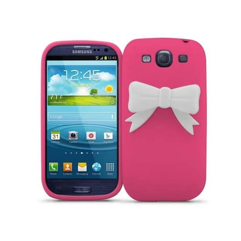 Coque Samsung Galaxy S Petit Noeud Rose Achat Coque Bumper Pas