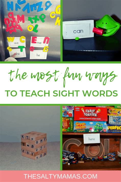 Fun Ways To Practice Sight Words At Home The Salty Mamas