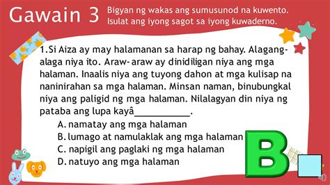 Filipino 3 Quarter 2 Week 3 Pagbibigay Ng Wakas Sa Binásang Kuwentopptx