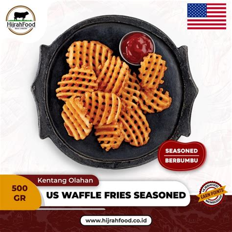 Jual Kentang Waffle Fries Berbumbu Crisscut Seasoned Potato Fries Usa