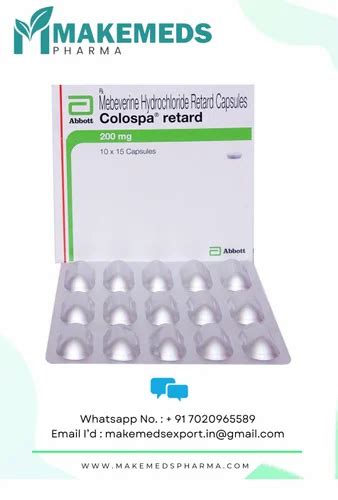 Colospa Retard Capsule At Rs 450 Box Mebeverine Hydrochloride Capsule