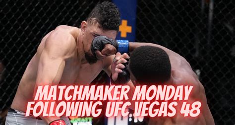 Matchmaker Monday Following Ufc Vegas 48