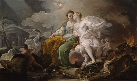 Corrado Giaquinto Allegorie De La Paix Et De La Justice 1753 1754