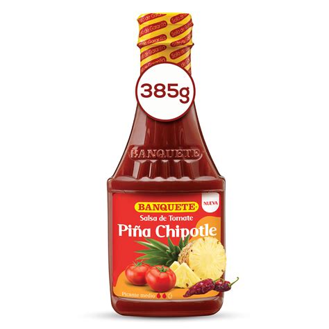 Comprar Salsa Tomate Banquete Piña Chipotle Botella 385g Walmart