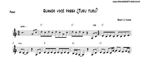 Quando Você Passa Partitura Teclado O Primo das Partituras