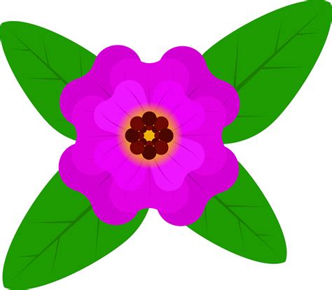 Cute Purple Flower Plant Illustration Png