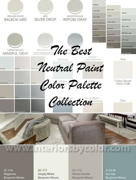 Best Neutral Paint Color Palettes For Your Entire House Interiors By Color