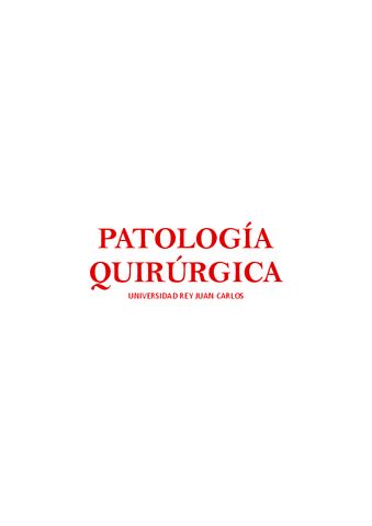 Patologia Quirurgica O Cuatri Hasta Tema Pdf